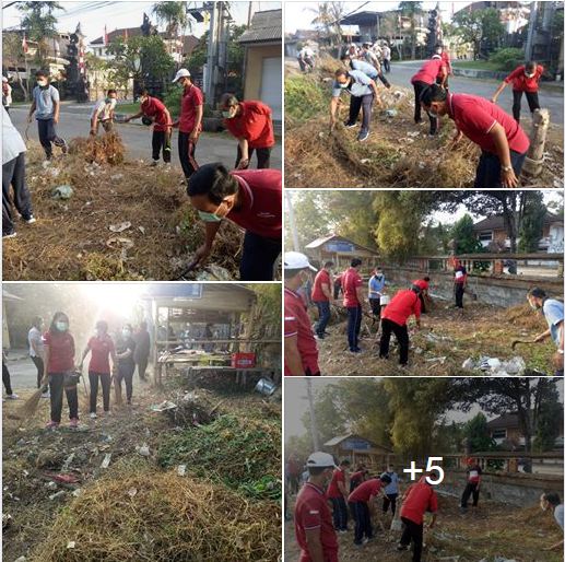 Kegiatan Kerja Bakti di Bapak Angkat (Kelurahan Penatih)