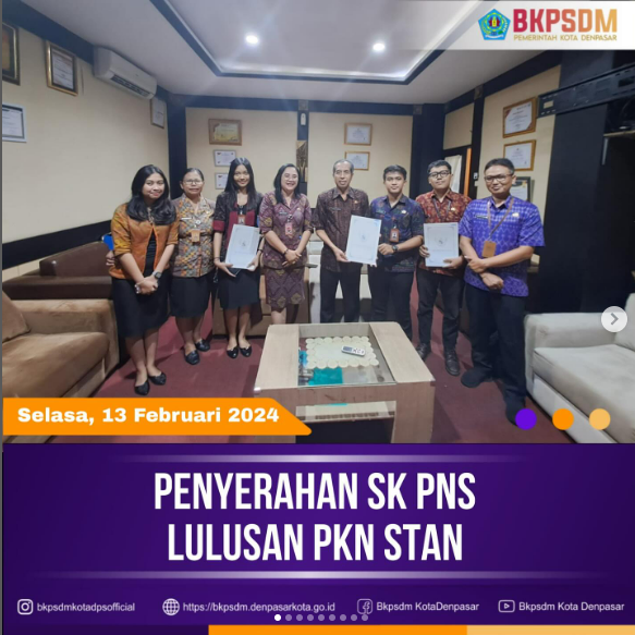 PENYERAHAN SK PNS LULUSAN PKN