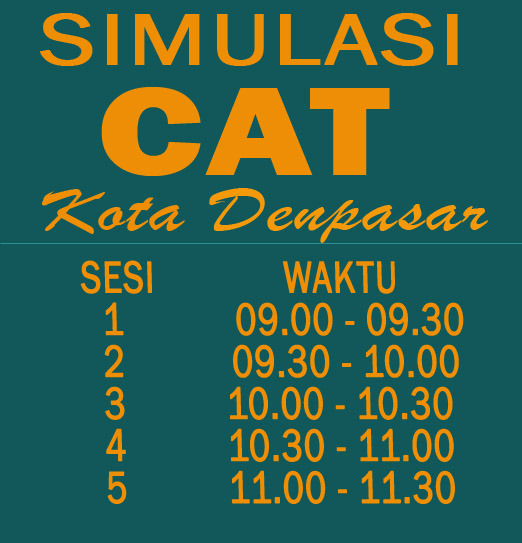 Jadwal dan Peserta Simulasi CAT Kota Denpasar