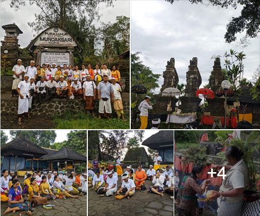 Tirtayatra Penutup Tahun ke Pura Tambowaras dan Pura Luhur Muncaksari