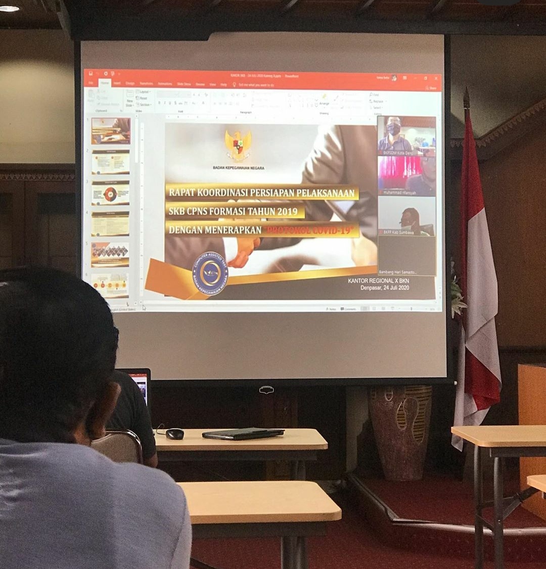 Rakor Teleconference Persiapan SKB CPNS Formasi Tahun 2019