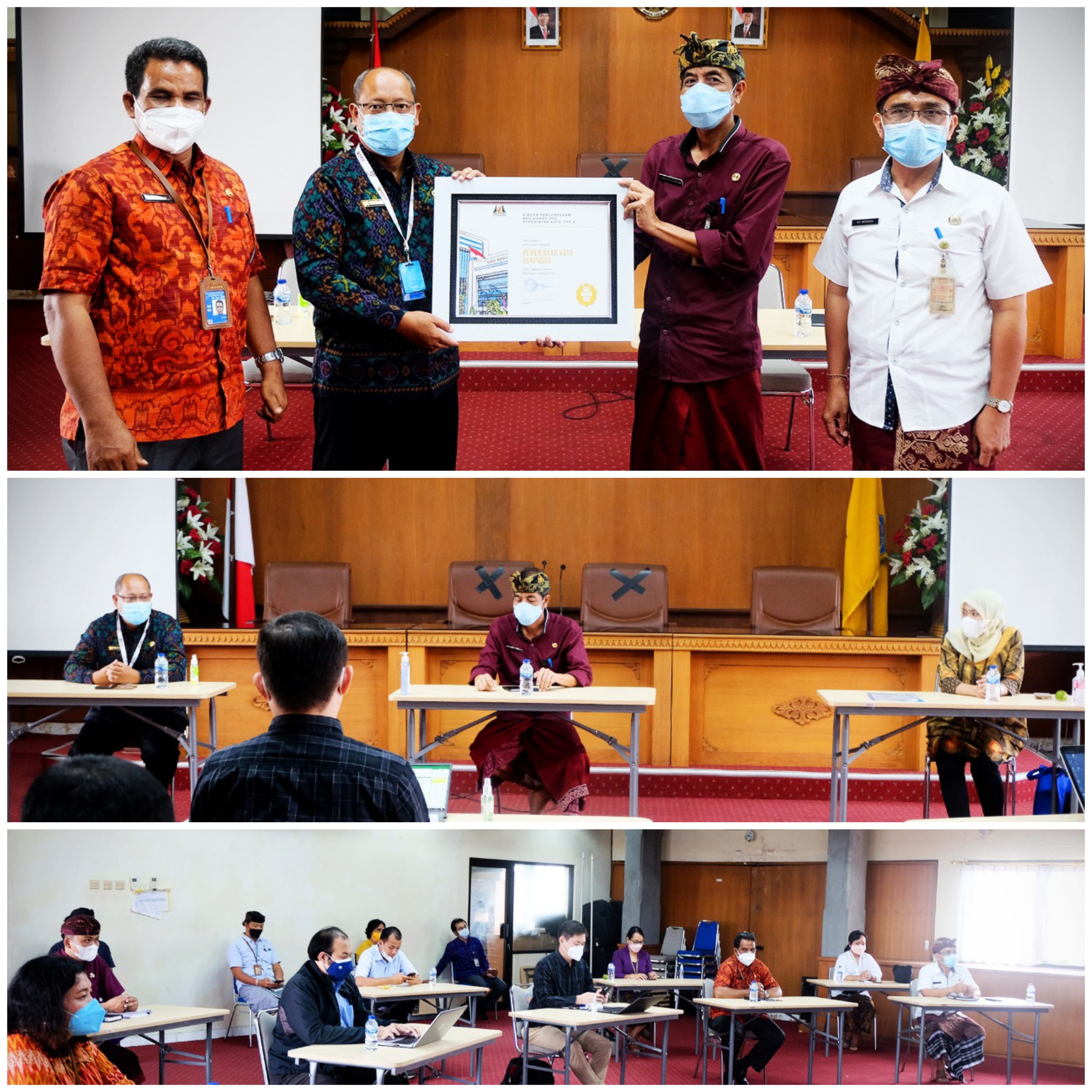 Penyerahan Penghargaan dan Pemeriksaan Kinerja