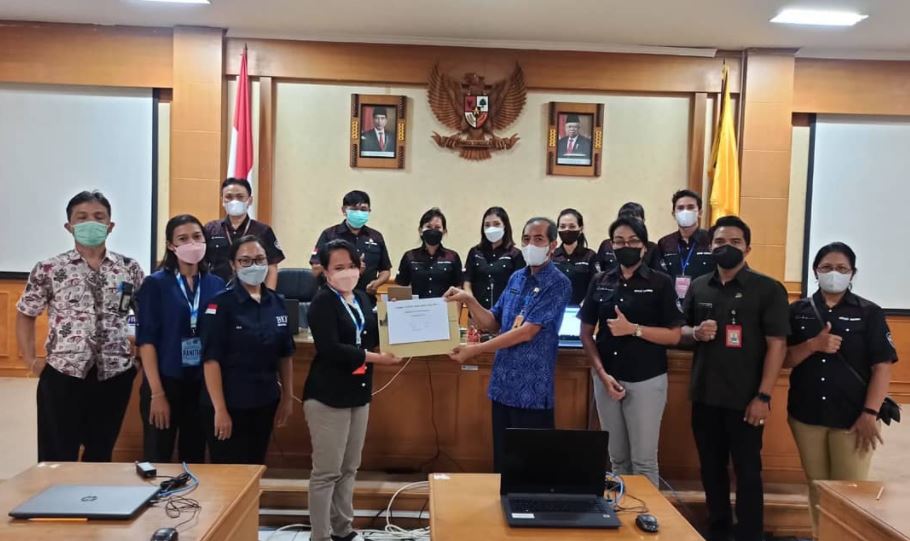 SERAH TERIMA HASIL TES SKB PESERTA CPNS KOTA DENPASAR TAHUN 2021