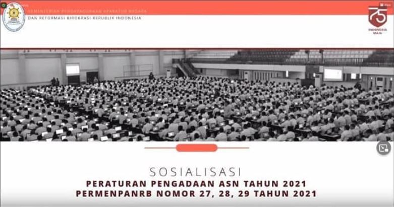 Sosialisasi Peraturan Pengadaan ASN Tahun 2021