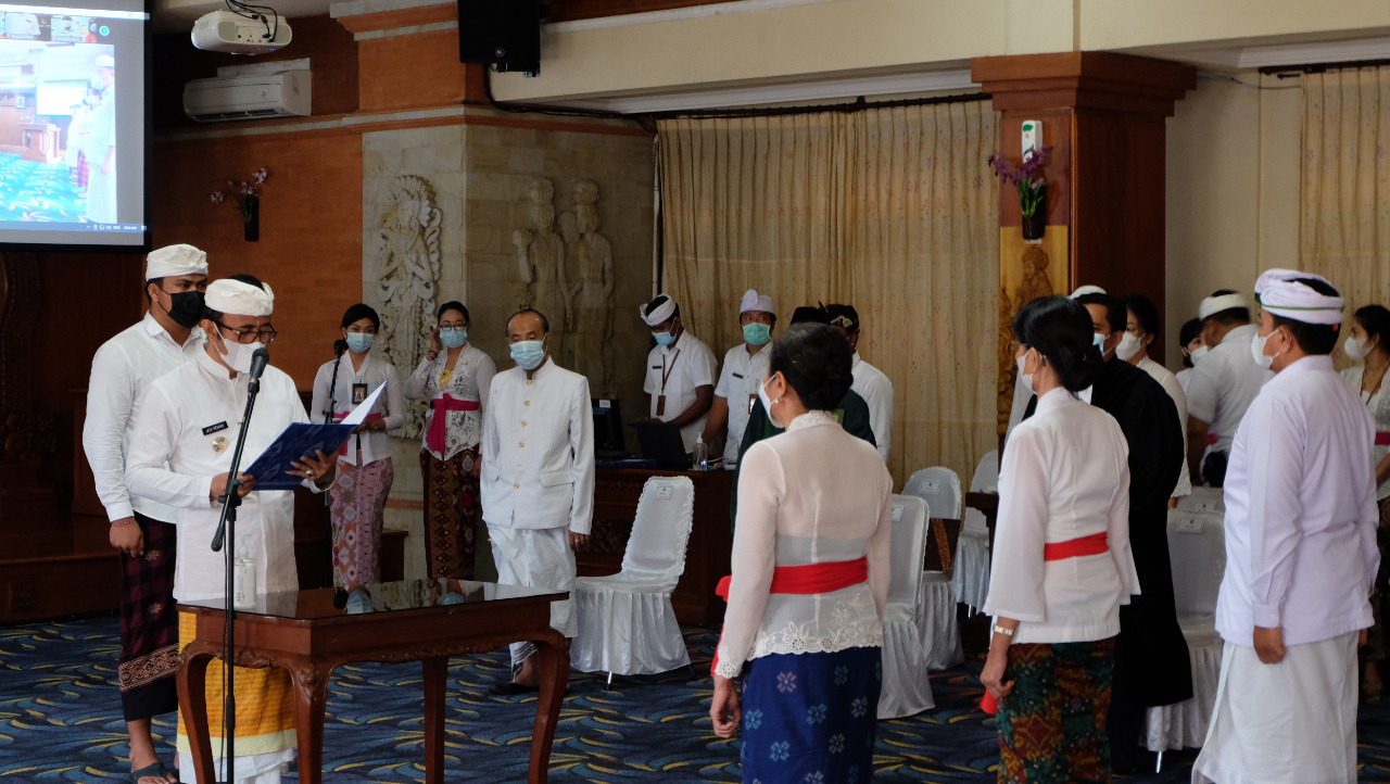 Pelantikan dan Pengambilan Sumpah Pejabat di Lingkungan Pemerintah Kota Denpasar